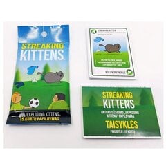 Streaking Kittens - дополнение к настольной игре Exploding Kittens, LT цена и информация | Настольные игры, головоломки | kaup24.ee