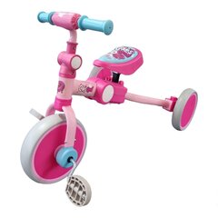Балансировочный велосипед Aoli 2в1, розовый цена и информация | Детский трехколесный велосипед - коляска с удобной ручкой управления для родителей Riff F95941 2в1, фиолетовый | kaup24.ee