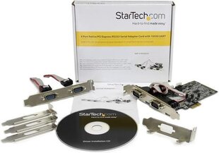 PCI-kaart Startech Pex4S553 (4 Porti) цена и информация | Адаптеры и USB-hub | kaup24.ee