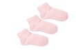 Laste madalad sokid B700 mel.roosa 3pr hind ja info | Tüdrukute sukkpüksid ja sokid | kaup24.ee