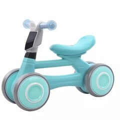 Балансировочный велосипед Aoli со световыми и звуковыми эффектами, зеленый цена и информация | Детский трехколесный велосипед - коляска с удобной ручкой управления для родителей Riff F95941 2в1, фиолетовый | kaup24.ee