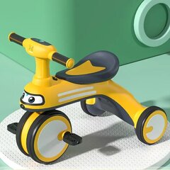 Детский трехколесный велосипед Bike, желтый цена и информация | Трехколесные велосипеды | kaup24.ee
