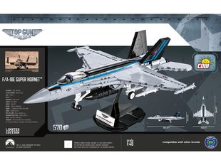 COBI - Конструктор F/A-18E Super Hornet™, 1/48, 5805 цена и информация | Конструкторы и кубики | kaup24.ee