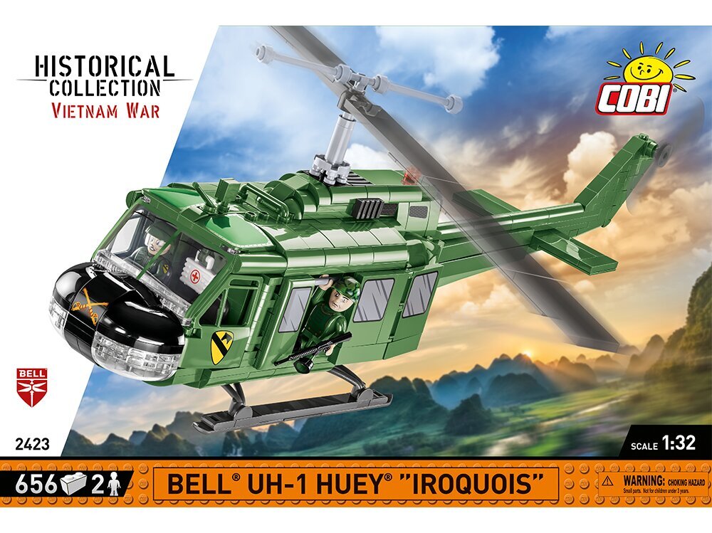 COBI - Plastkonstruktorid Bell UH-1 Huey Iroquois, 1/32, 2423 цена и информация | Klotsid ja konstruktorid | kaup24.ee