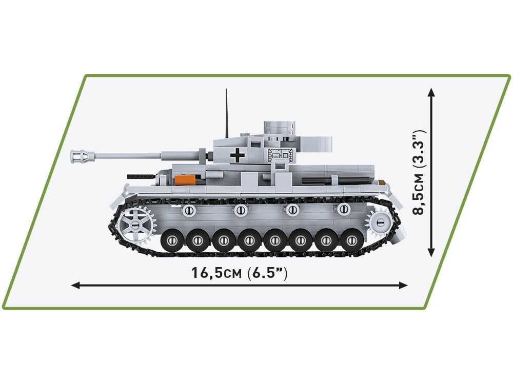 COBI - Plastkonstruktorid Panzer IV Ausf.G, 1/48, 2714 цена и информация | Klotsid ja konstruktorid | kaup24.ee