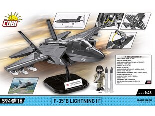 COBI - Plastkonstruktorid F-35B Lightning II USA, 1/48, 5829 цена и информация | Конструкторы и кубики | kaup24.ee