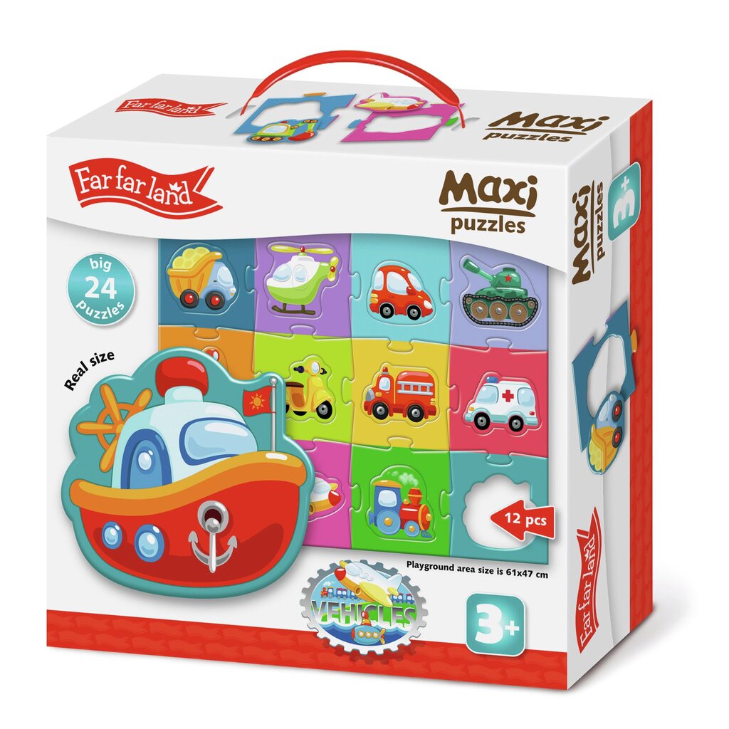 Maxi Puzzle – Auto (61 x 47 cm) hind ja info | Arendavad mänguasjad | kaup24.ee