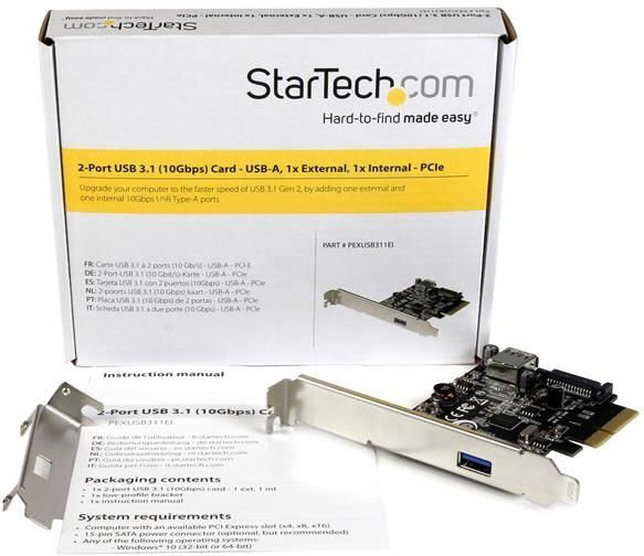 StarTech 2 port USB 3.1 (PEXUSB311EI) hind ja info | Regulaatorid | kaup24.ee