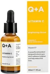 Осветляющая сыворотка с витамином C Q+A Vitamin C, 30 мл цена и информация | Сыворотки для лица, масла | kaup24.ee