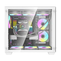 Darkflash C285 Computer case (White) цена и информация | Корпус Cooler Master для ПК Elite 500 Midi | kaup24.ee