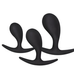 Kõver silikoonist anaaltreeningu komplekt 3 tk. hind ja info | Anaallelud | kaup24.ee