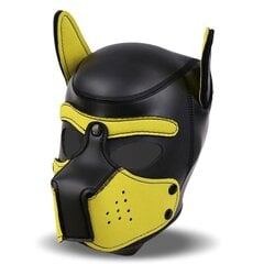 Hound Neoprene Dog Hound Removable Muzzle Black/Yellow One Size hind ja info | BDSM ja fetish | kaup24.ee