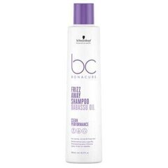 Шампунь для волос Schwarzkopf Professional Bonacure Clean Frizz Away с маслом бабассу, 250 мл цена и информация | Шампуни | kaup24.ee