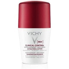 Rulldeodorant Vichy Clinical Control 96 tundi Täiskasvanute unisex 50 ml hind ja info | Vichy Toidukaubad | kaup24.ee