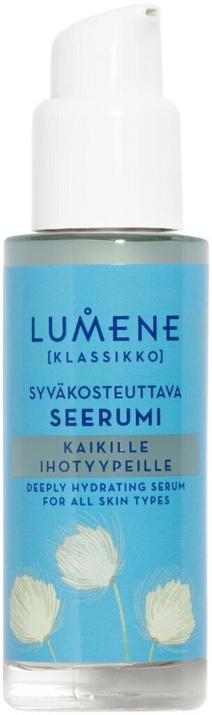 Näoseerum Lumene Klassikko Face Care Deeply Hydrating, 30 ml цена и информация | Näoõlid, seerumid | kaup24.ee