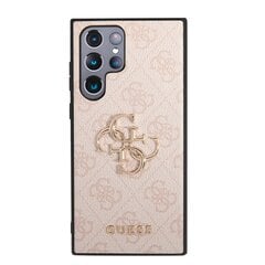 Telefoniümbris Guess PU 4G Metal Logo - Samsung Galaxy S23 Ultra, roosa hind ja info | Telefoni kaaned, ümbrised | kaup24.ee