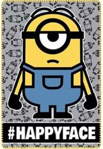 Minionsi ruuduline tekk 100x150cm hind ja info | Voodikatted, pleedid | kaup24.ee