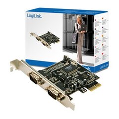 LogiLink 2x Serial to PCIe (PC0031) цена и информация | Регуляторы | kaup24.ee