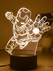 Lamp 3D Led Marvel hind ja info | Lastetoa valgustid | kaup24.ee