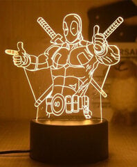 Lamp 3D Led Marvel hind ja info | Lastetoa valgustid | kaup24.ee