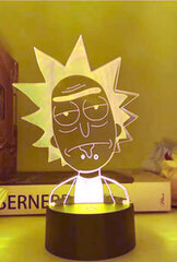 Lamp 3D Led Rick and Morty hind ja info | Fännitooted mänguritele | kaup24.ee