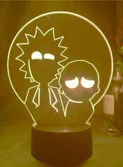 Lamp 3D Led Rick and Morty цена и информация | Детские светильники | kaup24.ee