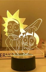 Lamp 3D Led Rick and Morty цена и информация | Детские светильники | kaup24.ee