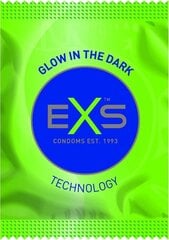 Kondoomid Exs Glow in the Dark, 100 tk hind ja info | Kondoomid | kaup24.ee