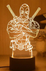 Lamp 3D Led Marvel hind ja info | Lastetoa valgustid | kaup24.ee