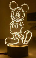 Lamp 3D Led Disney Mickey цена и информация | Детские светильники | kaup24.ee