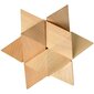 Mõistatus - puidust 4 geomeetrilise figuuriga puslet Brain Twister цена и информация | Lauamängud ja mõistatused | kaup24.ee
