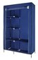 Tekstiilist garderoob 103x43x170 cm, sinine цена и информация | Kapid | kaup24.ee