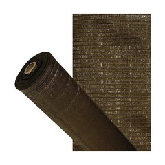 Защитная сетка EDM 75803, коричневая, 80 % полипропилен, 1.5 x 50 м цена и информация | Садовые инструменты | kaup24.ee