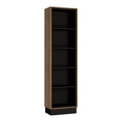 Bookcase BROLO 57x37xH209cm, oak/black цена и информация | Полки | kaup24.ee