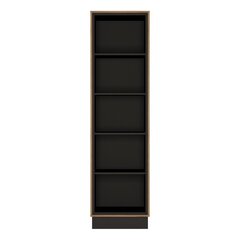 Bookcase BROLO 57x37xH209cm, oak/black цена и информация | Полки | kaup24.ee