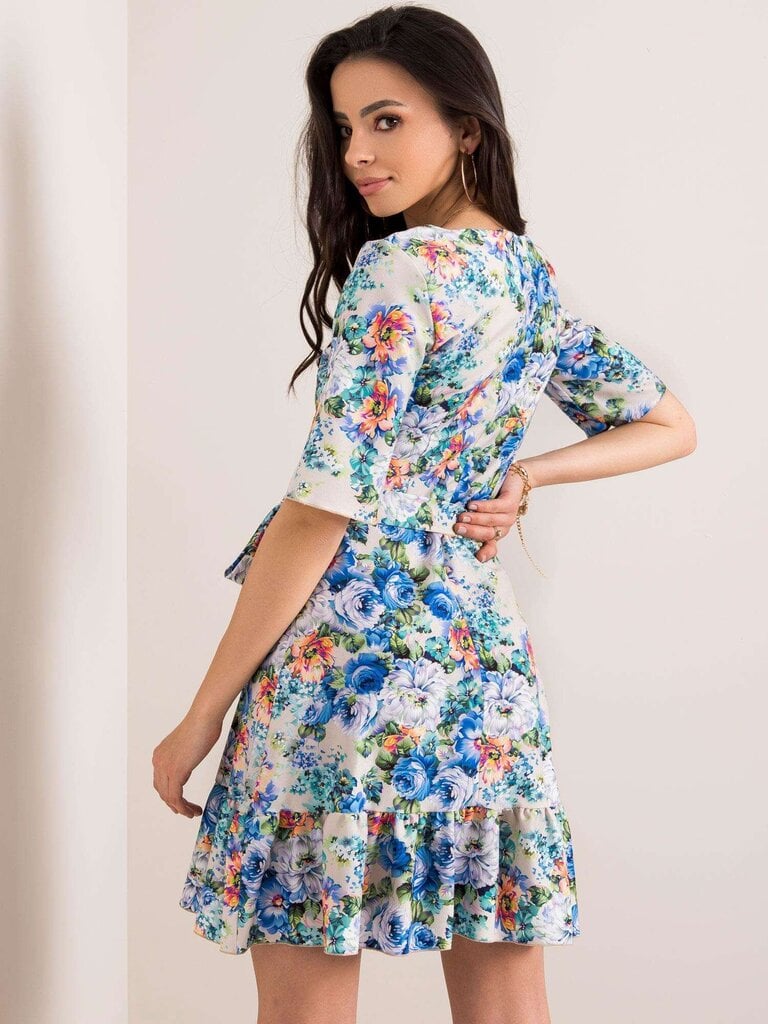 Naiste lilleline kleit, beež hind ja info | Kleidid | kaup24.ee