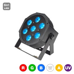 Valgusefektid Flash Butrym LED PAR 56 7x15W RGBWA+UV 6in1 цена и информация | Праздничные декорации | kaup24.ee