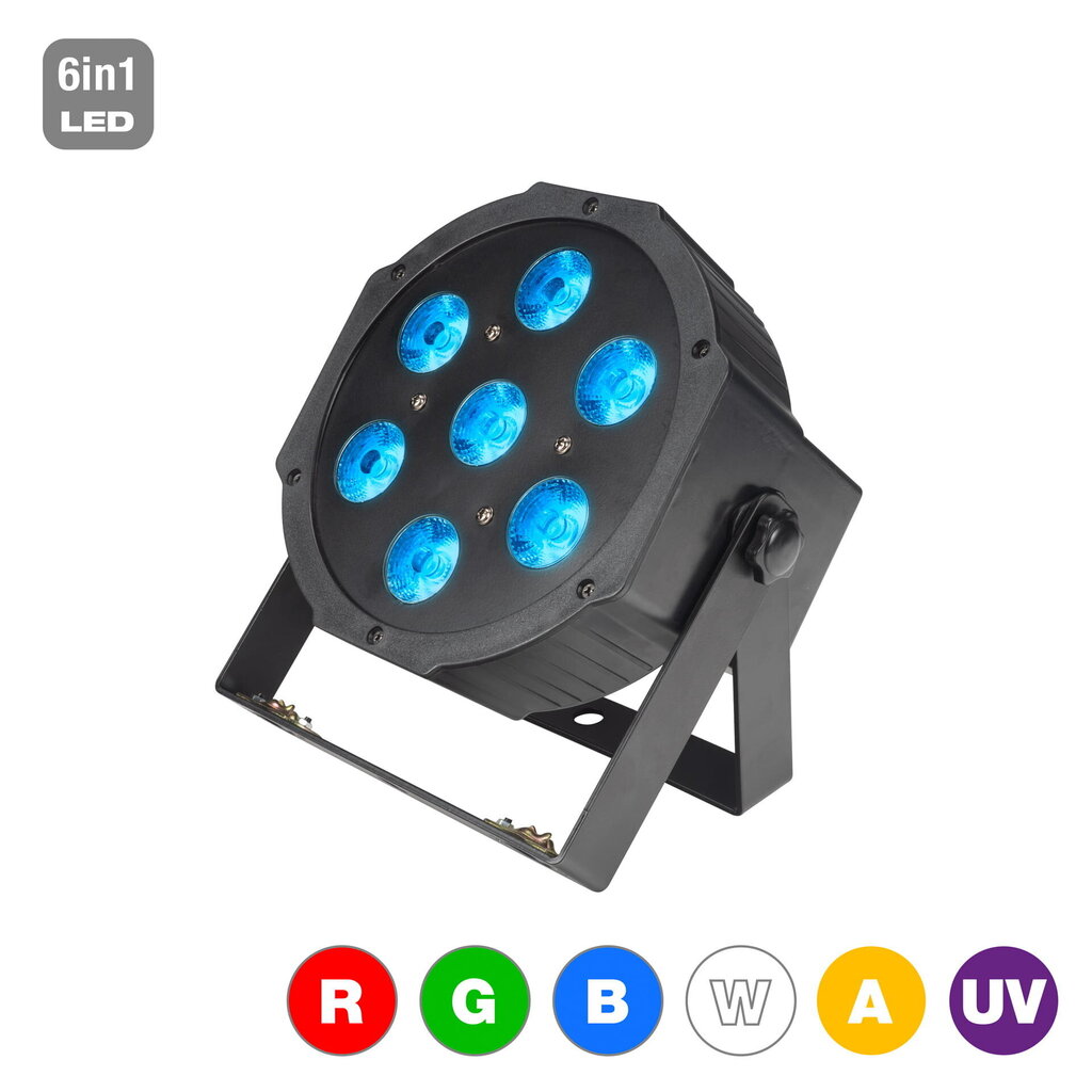 Valgusefektid Flash Butrym LED PAR 56 7x15W RGBWA+UV 6in1 hind ja info | Peokaunistused | kaup24.ee