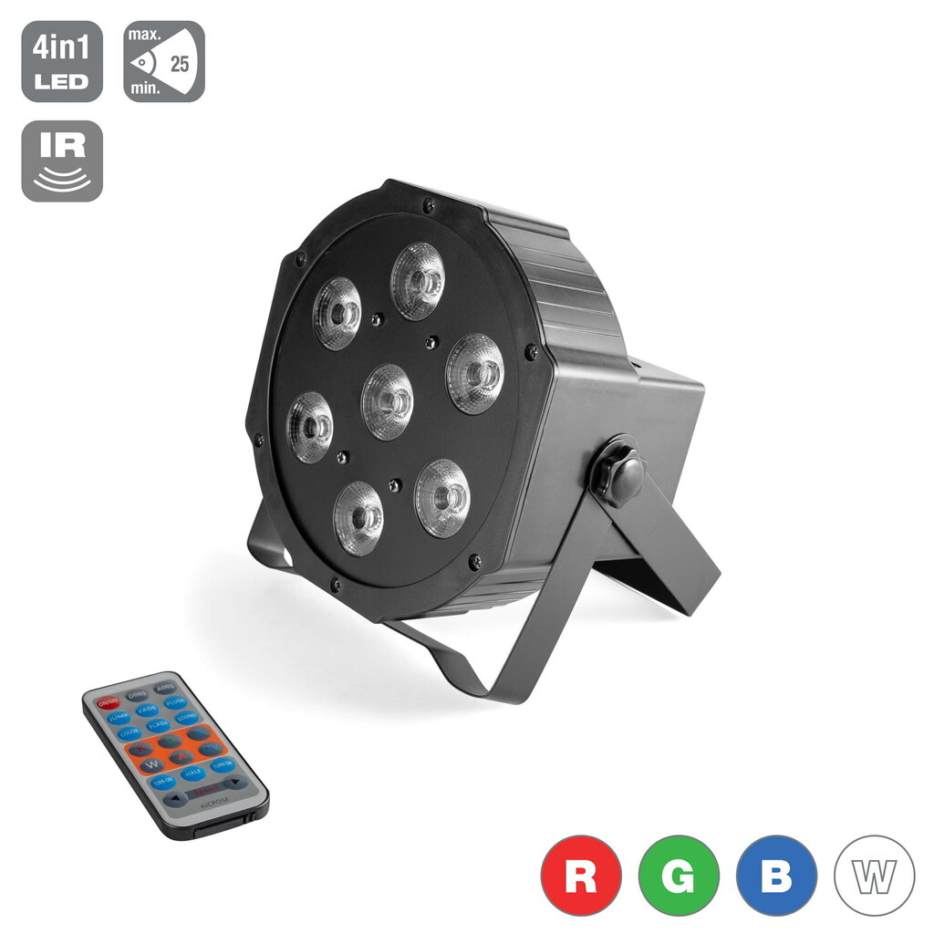 Flash Butrym LED PAR 56 7x10W RGBW IR hind ja info | Peokaunistused | kaup24.ee