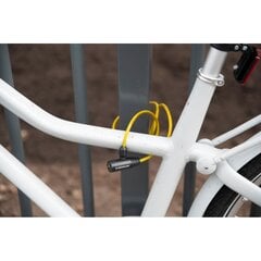 Dunlop jalgratta spiraallukk 0,6x90cm, punane цена и информация | Замки для велосипеда | kaup24.ee
