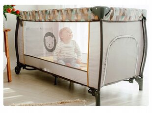 Reisivoodi + tarvikud, Lionel Sven Plus - 001B 65 x 125 cm hall цена и информация | Детские кроватки | kaup24.ee