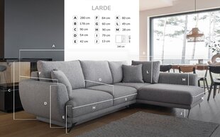 Угловой диван-кровать LARDE-Loco 40-Left цена и информация | Диваны | kaup24.ee