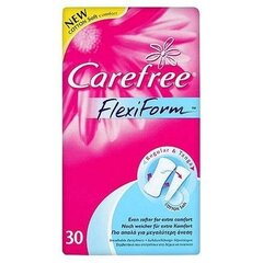 Pesukaitsmed Carefree Flexiform, 30 tk hind ja info | Tampoonid, hügieenisidemed, menstruaalanumad | kaup24.ee