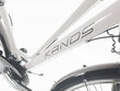 Naiste jalgratas Kands Elite Pro, 168-185 cm pikk, alumiinium, amortisaatoriga, 27 Shimano käiguvahetajat, 28" alumiiniumveljed, Valge hind ja info | Jalgrattad | kaup24.ee