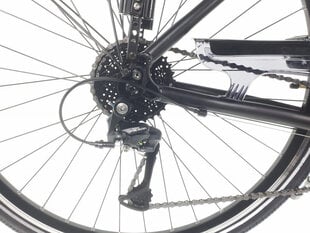 Naiste jalgratas Kands Elite Pro, 168-185 cm pikk, alumiinium, amortisaatoriga, 27 Shimano käiguvahetajat, 28" alumiiniumveljed, Must цена и информация | Велосипеды | kaup24.ee