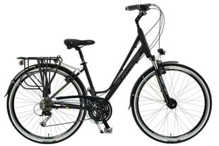Naiste jalgratas Kands Elite Pro, 168-185 cm pikk, alumiinium, amortisaatoriga, 27 Shimano käiguvahetajat, 28" alumiiniumveljed, Must цена и информация | Велосипеды | kaup24.ee