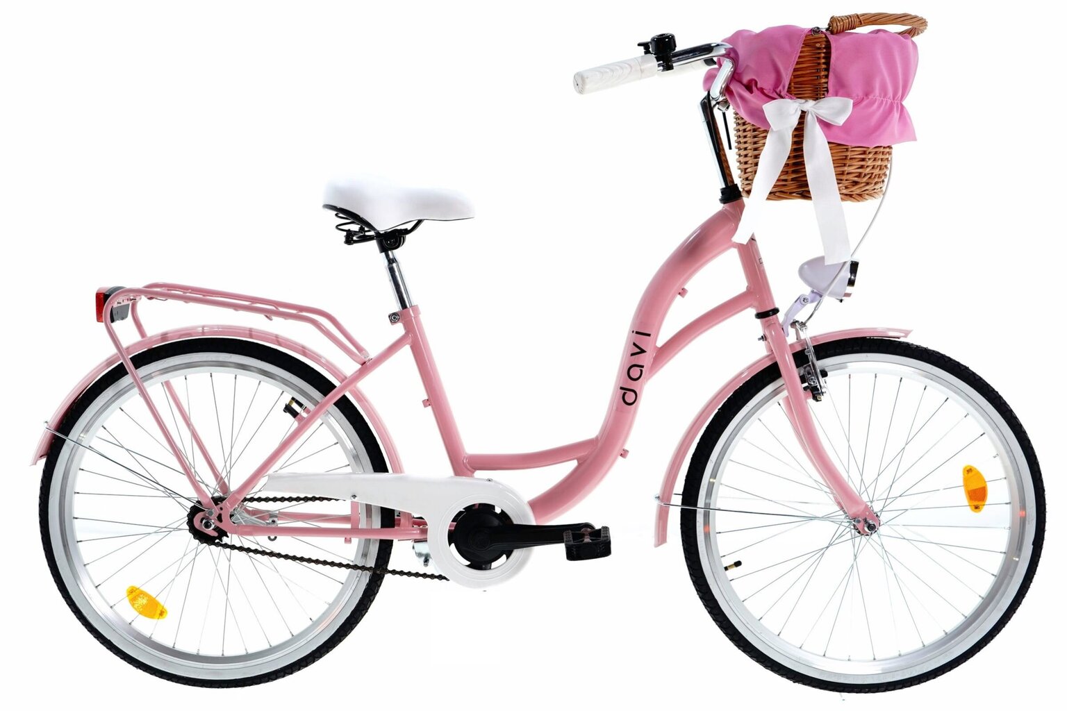 Naiste jalgratas Davi Amelia, 130-165 cm, 24", roosa цена и информация | Jalgrattad | kaup24.ee