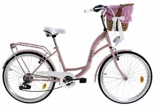 Naiste jalgratas Davi Amelia, 130-165 cm, 24", roosa цена и информация | Велосипеды | kaup24.ee