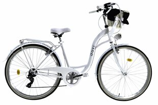 Naiste jalgratas Davi Emma, 160-185 cm, 28", Shimano, valge hind ja info | Jalgrattad | kaup24.ee