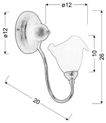 Seinavalgusti L&H hind ja info | Seinavalgustid | kaup24.ee